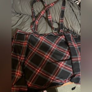 Hot Topic Suspender Skirt